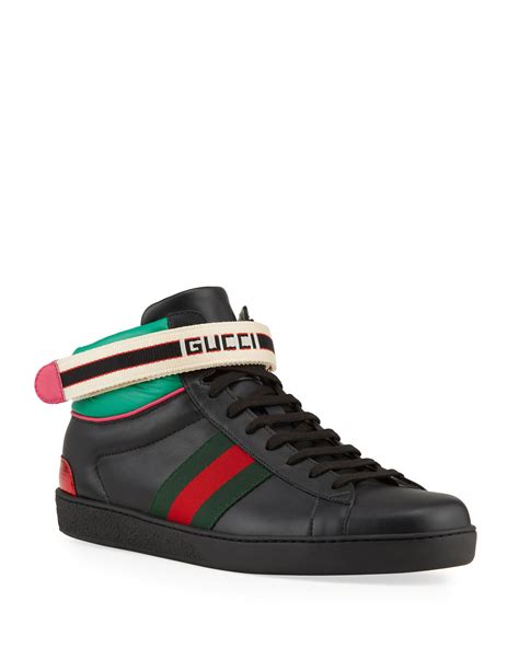 Gucci Gucci Stripe Ace High Top Sneaker Neiman Marcus