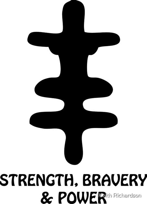 T Shirt Adinkra Symbol Bravery Stickers By Keith Richardson Redbubble