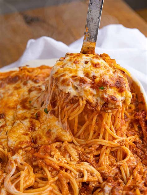 Easy Cheesy Beef Baked Spaghetti Thats Kid Friendly Pasta Beef