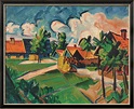 Max Pechstein: Bild "Abendwolken" (1922), gerahmt - ars mundi