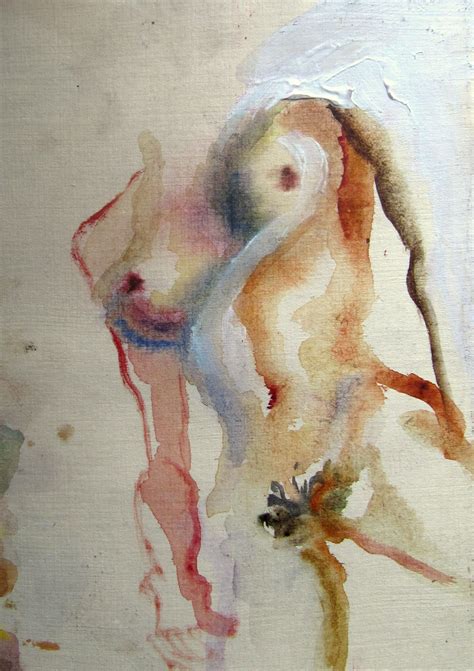 Nude Watercolour On Paper 21x14 8 Cm 2013 Watercolour Sketch Book