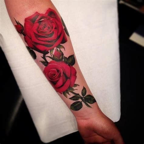 Roses are beautiful and lovely. Image result for Colour tattoo forearm lace rose | Neck ...