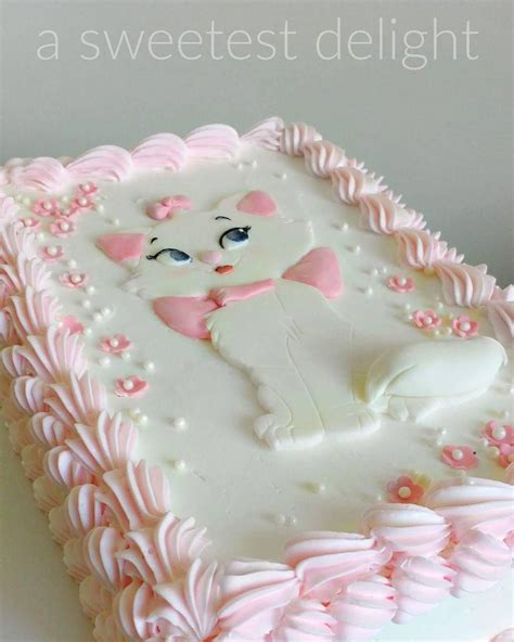 Marie The Aristocats Asweetestdelight Birthday Sheet Cakes 1st