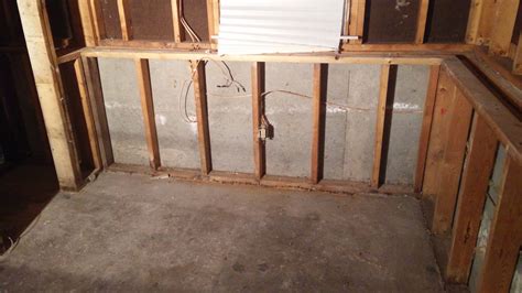 Framing A Basement Half Wall Against Concrete Tcworksorg
