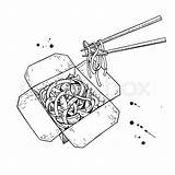 Wok Chopsticks Epine sketch template