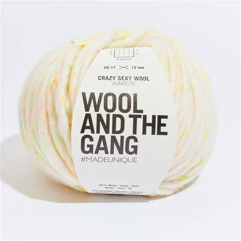Watg Crazy Sexy Wool Funfetti Glow Up Cream Chunky Yarn Barn