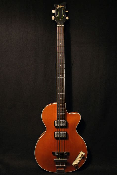 Hofner Club Custom Shop Bass Custom Amber Color Guitar Bass Music Vintage Bass Guitars