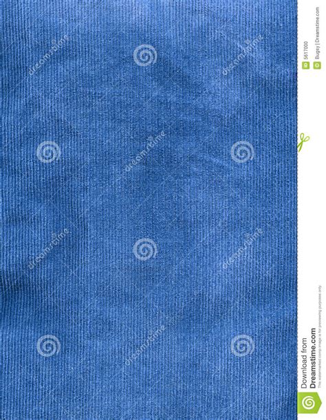 Blue Corduroy Fabric Detail Stock Photo Image Of