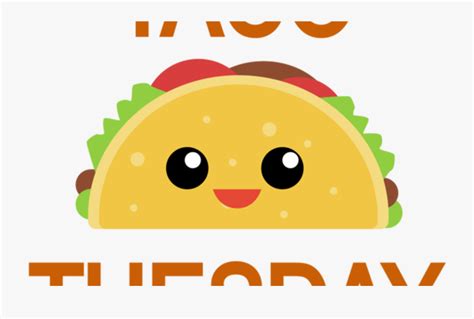 Transparent Taco Tuesday Clipart Clip Art Taco Cartoon