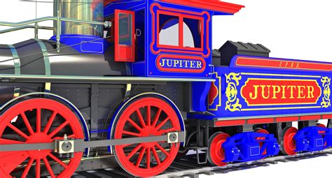 Jupiter Steam Locomotive Train 3d Models 3d Horse