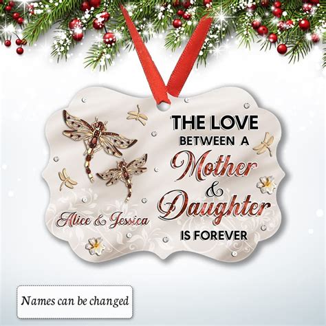 Personalized Ornament Mother And Daughter Dragonflies