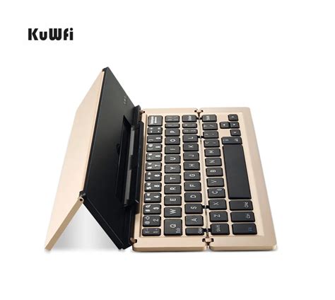 Kuwfi Foldable Keyboard Wireless Bluetooth 30 Keyboard Laptop Tablet
