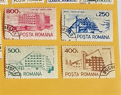 21 Romania Stamps Romanian Postage Stamp Set Vintage Used Etsy