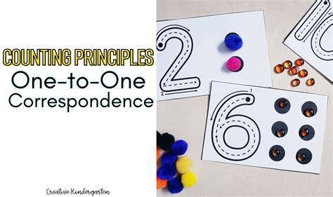 Counting Principles One To One Correspondence Creative Kindergarten