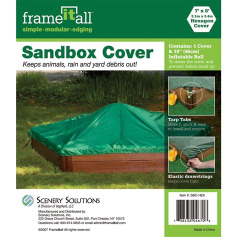 Frame It All 7 Ft X 8 Ft Hexagon Sandbox Cover The Home Depot Canada