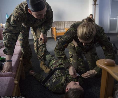 Us Marines Female Engagement Team Train With Romania Daily Mail Online