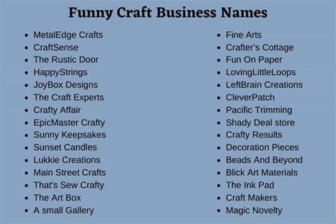700 Creative Craft Business Names Ideas And Suggestions
