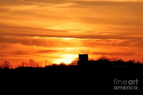Sunset In The Farmland Photograph By Teresa Mcgill Fine Art America