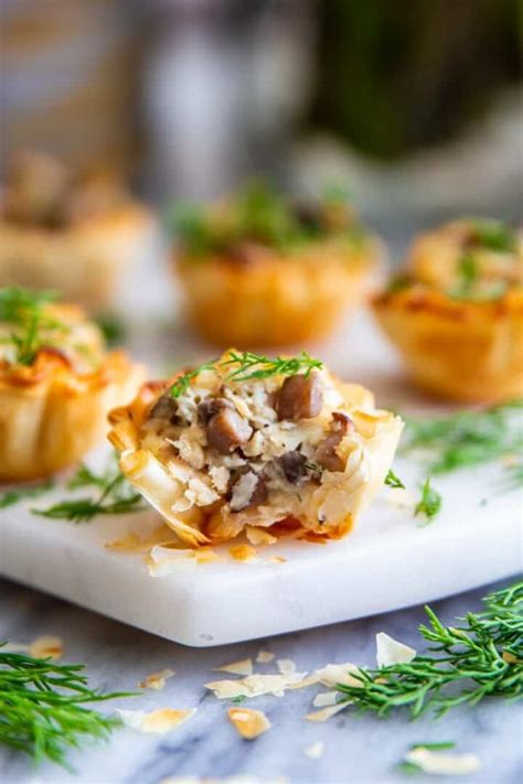 Chicken And Mushroom Phyllo Appetizers Video Simply Home Cooked