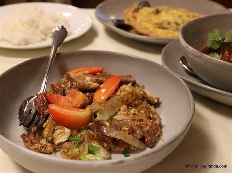 Food Review Khua Kling Pak Sod Bangkok Michelin Bib Gourmand And One