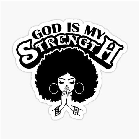 Black Woman Praying God Quotes African American Sticker By