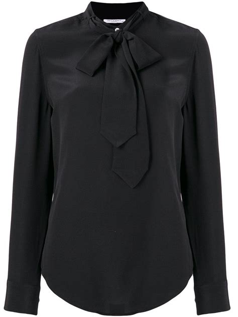 equipment pussy bow blouse in black lyst