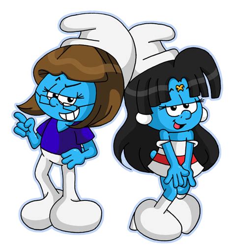 Smurfette Sisters By Kiss The Iconist On Deviantart