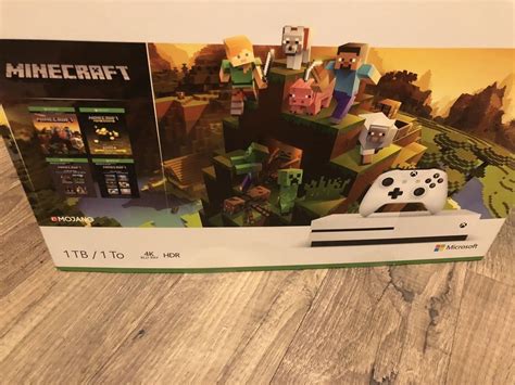 New Sealed Xbox One S 1tb Console Minecraft Complete Adventure Bundle