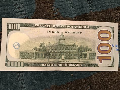 2009a Hundred Dollar Bill With Strange Blue Symbol Coin Talk