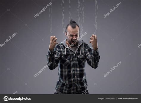 Angry Frustrated Man Screaming And Clenching Fists Stock Photo By