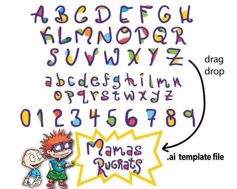 Rugrats Font Rugrats Svg Birthday Party Alphabet Letters Number Vrogue