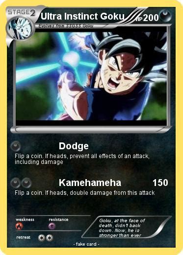 Pokémon Ultra Instinct Goku 6 6 Dodge My Pokemon Card