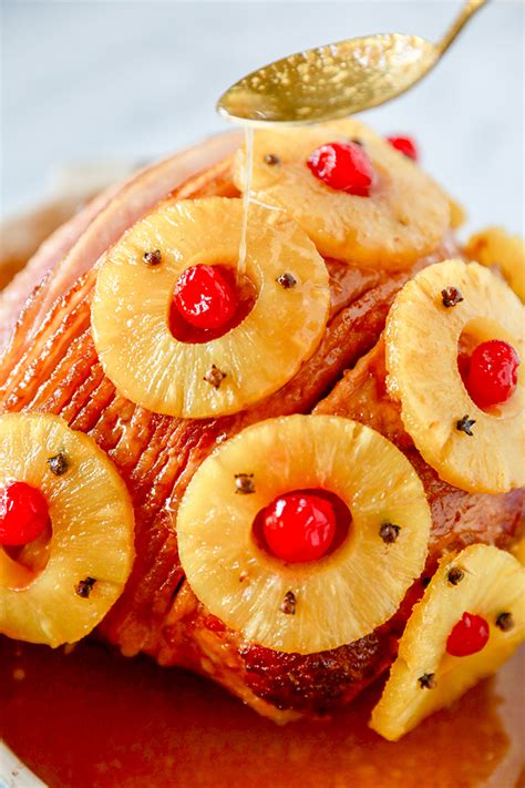 Baked Ham Recipe Brown Sugar Pineapple Glazed Ham No