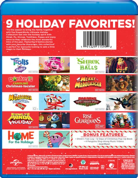 Dreamworks Ultimate Holiday Collection Watch Page Dvd Blu Ray