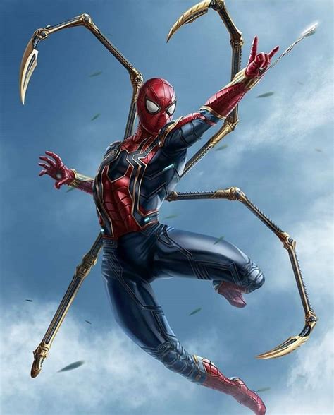 Iron Spider Superhero Spiderman Marvel Spiderman