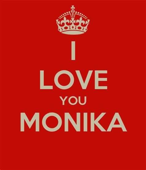 I Love You Monika Poster Sheksid Keep Calm O Matic