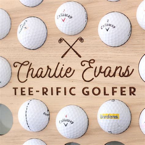 Personalised Golf Ball Wall Art Collecter For The Home By Thats Nice That