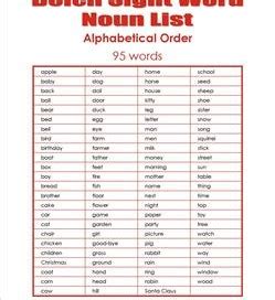 The alphabetizer sorts any list in alphabetical order. First Grade Dolch Sight Words - Dolch Word Lists & Flash Cards