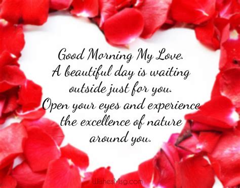 Good Morning Love Messages And Wishes Wishesmsg