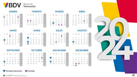 Calendario Bancario Banco De Venezuela