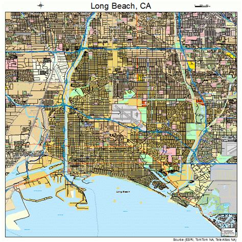 Long Beach California Street Map 0643000