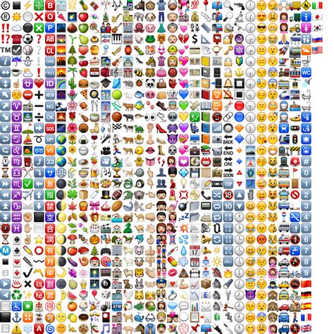 Free Download List Of All Iphone Ios Emojis 960x960 For Your