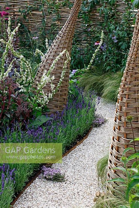 Gap Gardens Willow Structures And Shell Path In Wildlife