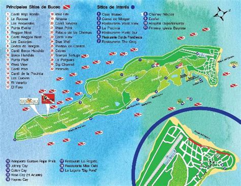 San Andres Island Colombia Map Cities And Towns Map