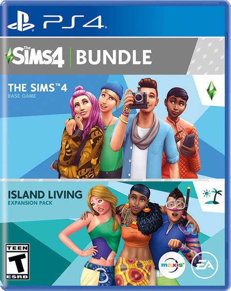 Used Electronic Arts The Sims 4 Plus Island Living Bundle Playstation