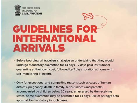 14 Day Quarantine Must For International Arrivals