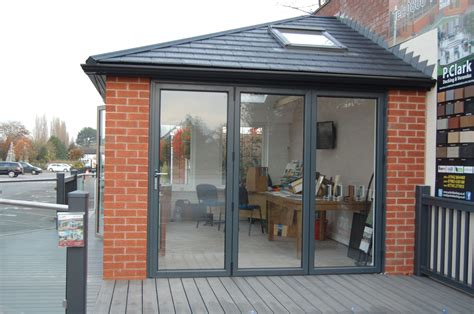 Stunning Bi Fold Doors On This Conservatory Solid Garden Room Roof By