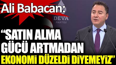 DEVA Partisi Genel Başkanı Ali Babacan yeni Kur Korumalı TL Vadeli