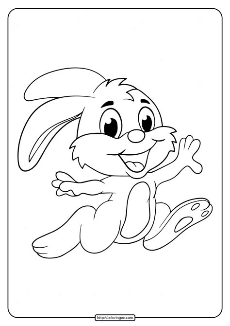 Jumping Jack Rabbit Coloring Page Free Printable Colo