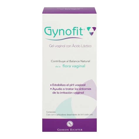 Gel vaginal Gynofit con ácido láctico 6 aplizadores con 5 ml c u Walmart
